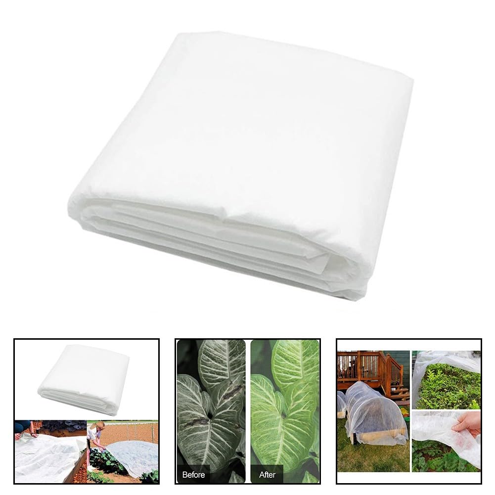 Telo protettivo antigelo per piante, 40 g/m², in tessuto non tessuto, traspirante, per inverno, primavera e autunno, compatibile con aiuole rialzate, serre e fioriere