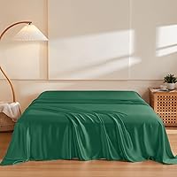 Vista 13 de THXSILK 1 sábana encimera de seda, 100% 6A+, seda de morera pura, ultra suave, duradera, refrescante, transpirable (individual, negro)