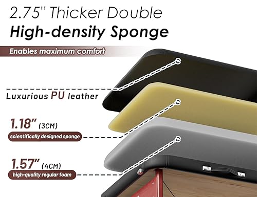 Miniatura 55 de CLORIS Mesa de masaje profesional de 84 pulgadas, portátil, 3 plegables, ligera, para salón facial, spa, cama de tatuaje, altura ajustable con bolsa