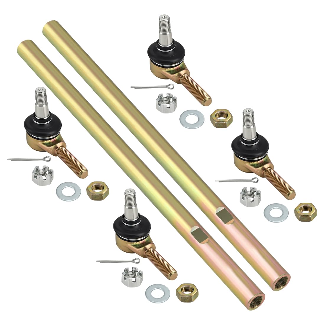 Tirante Sterzo con Testa Snodo compatibile con Yama-ha Banshee Wolverine Big Bear 350 YFZ350 YFM350F/FW/U Kodiak 400 YFM400F 1987-2006 2GU-23831-01-00 Sterzo Completo 2 pezzi