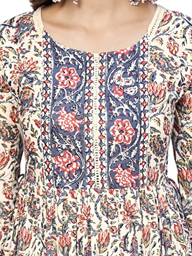 Image of Vbuyz Women'S Cotton Floral Print Straight Stitched Kurta Pant With Dupatta
