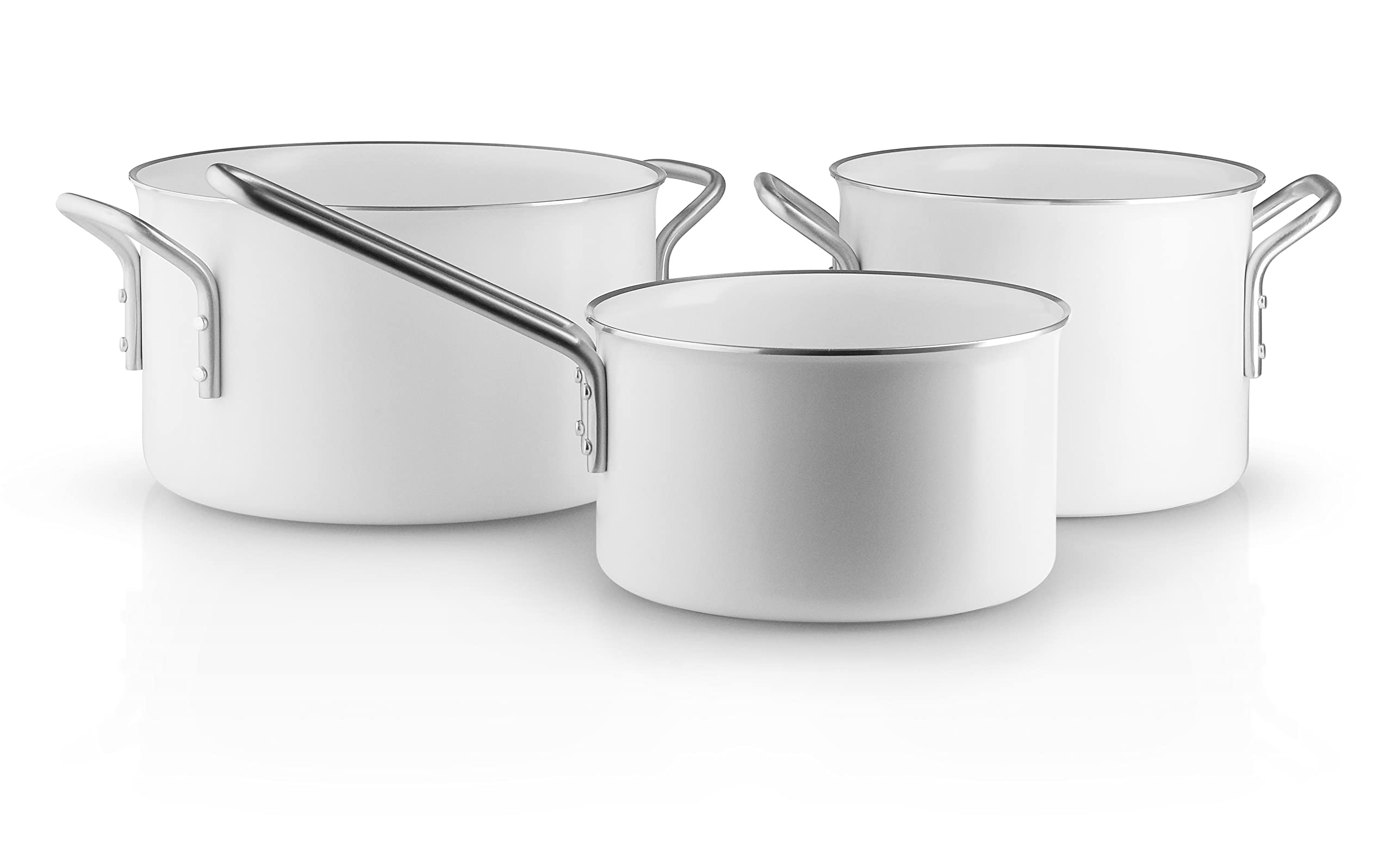 Eva Solo White Line Promo Set – 1,8 L, 2,5 L, 3,8 L (pots)