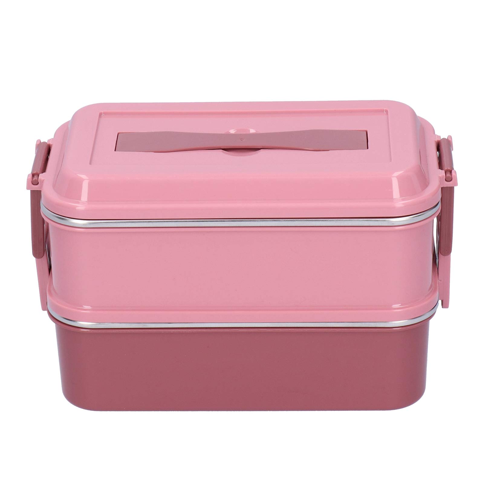 Lonchera térmica de acero inoxidable 304 con compartimento y doble capa térmica, para oficina, escuela y viajes, mantiene la comida caliente, libre de BPA