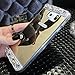 Galaxy S7 Case,Inspirationc® Beauty Luxury Diamond Hybrid Glitter Bling Soft Shiny Sparkling with Glass Mirror Back Plate Cover Case for Samsung Galaxy S7--Gold Diamond
