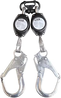 Werner R531007-R 7-Foot Baseline Twinleg Self-Retracting Lifeline W/Aluminum Rebar, 1per Pack