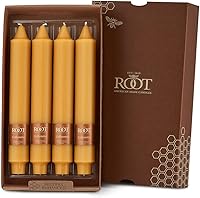 Vista 13 de Root Candles Velas de cena sin perfume Smooth Collenette de 7 pulgadas, caja de 4, Butterscotch