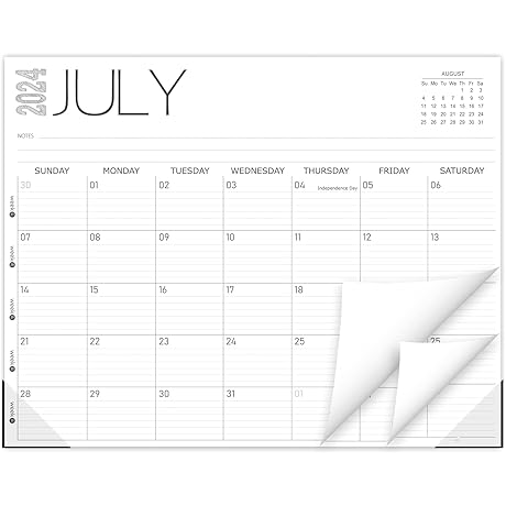 GuassLee Desk Calendar 2024-2025: Plan Your School Year with Ease