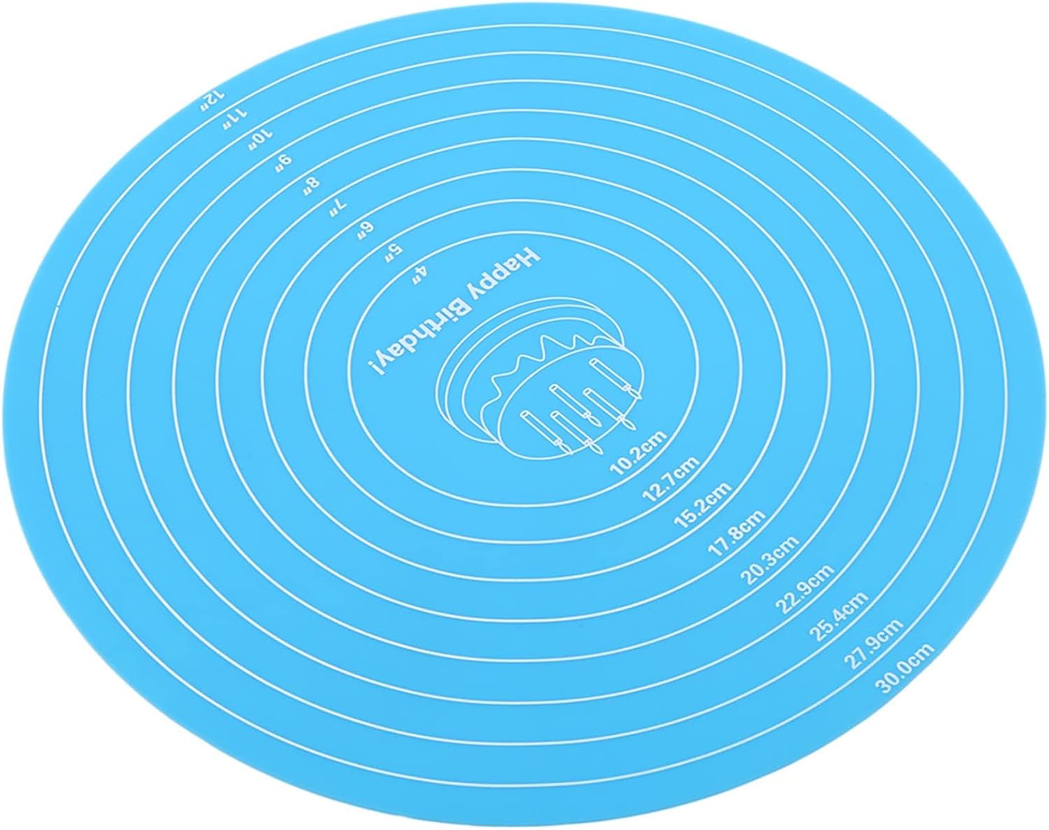 ShanLily Round Silicone Baking Mats For 12 Inch Cake Pan