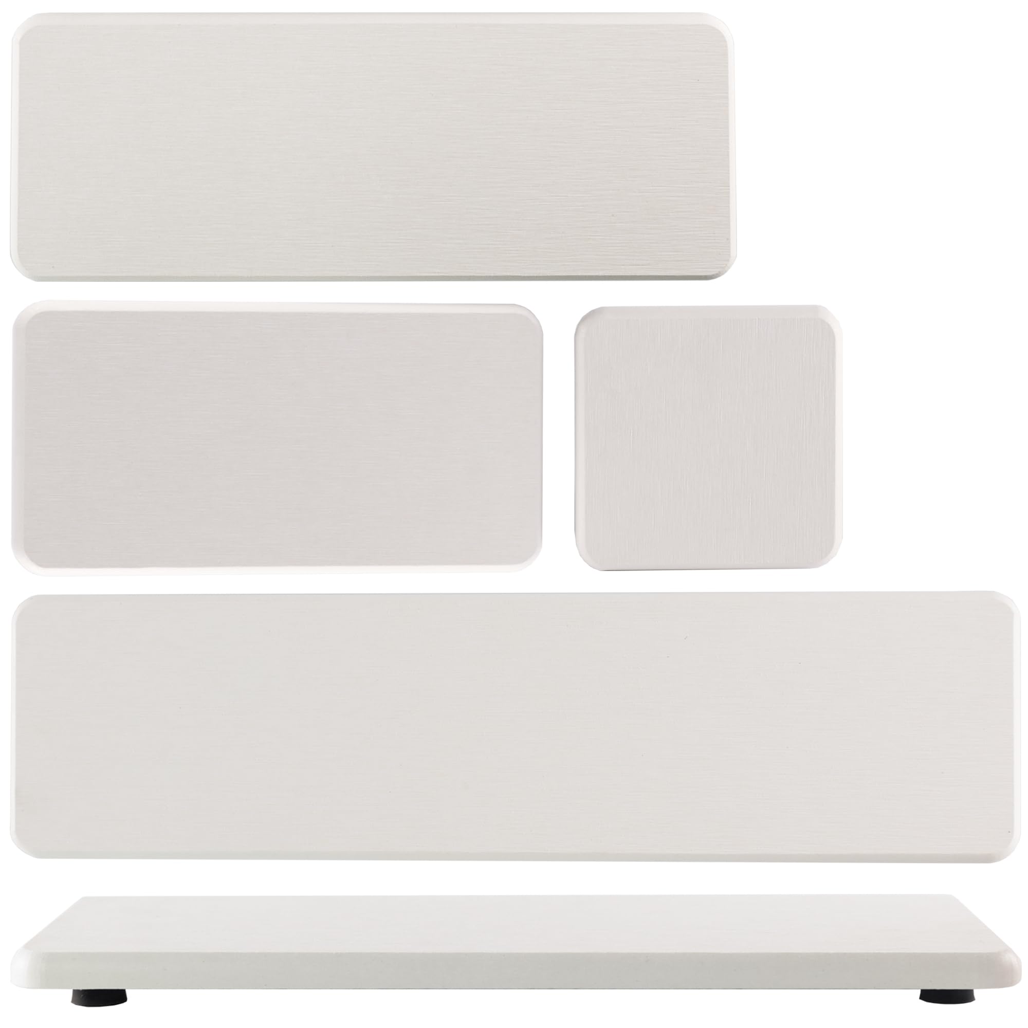 NiuYichee Set of 4 Water Absorbent Stone Trays, Kitchen/Bathroom Soap Dish, Instant Dry Sink Organizers Used for Hand Soap & Plants & Toiletries in The Modern Home