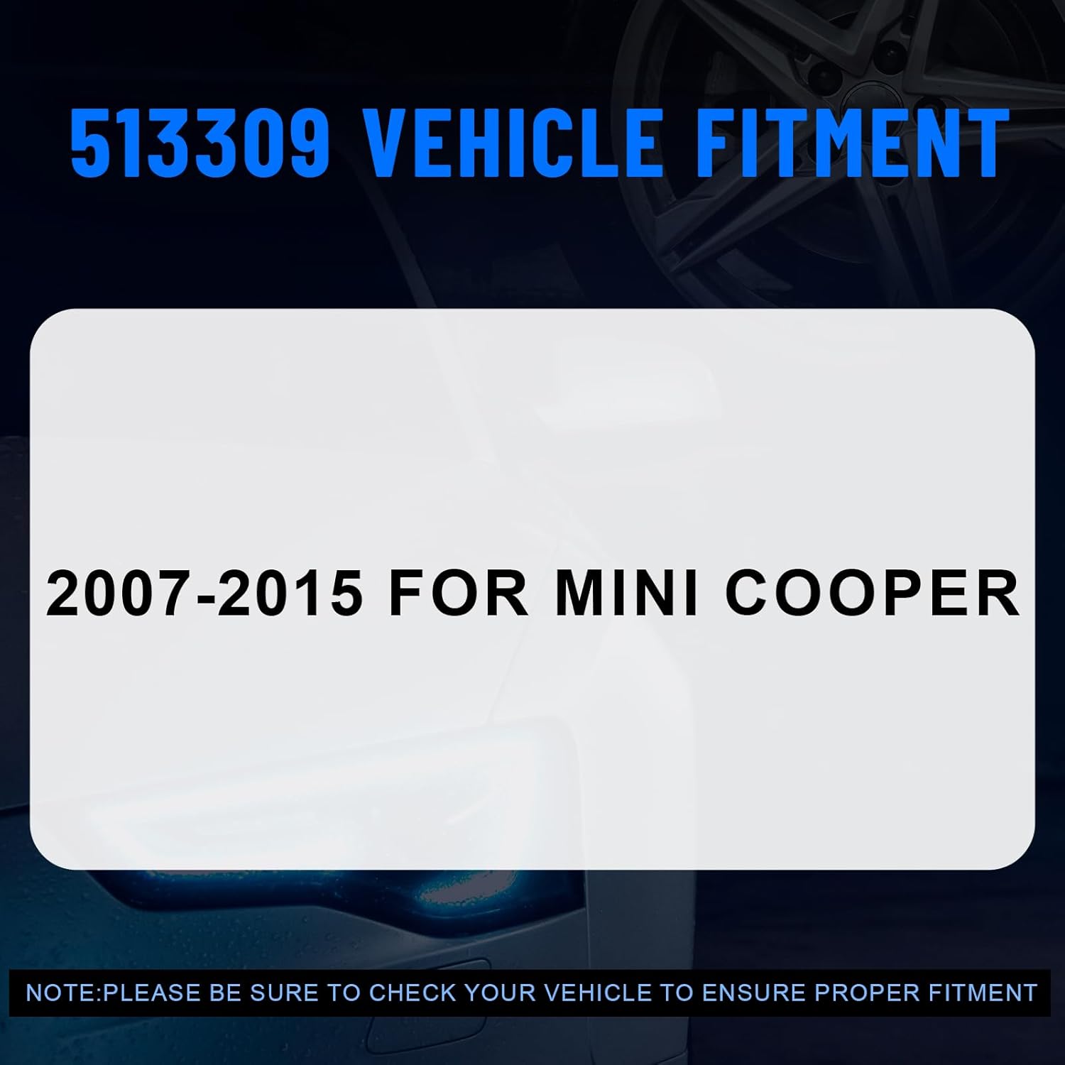 513309 Front Left/Right Wheel Hub and Bearing Assembly for Mi-ni Cooper 2007-2015 FWD Only