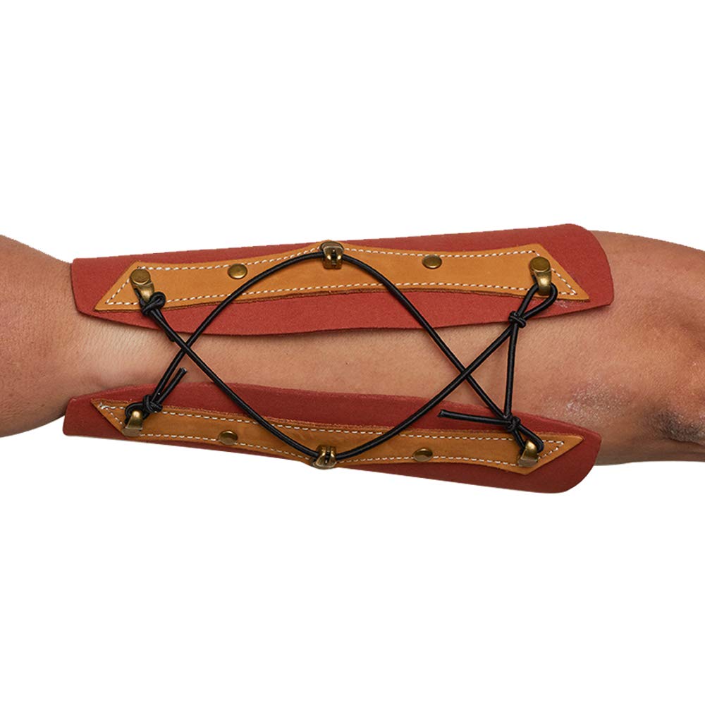 Brassard Tir à L'Arc Cuir - Protection Avant-Bras - Réglable - Style Médiéval
