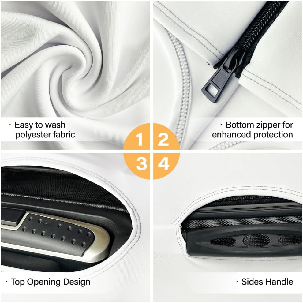 Leopard Print Luggage Cover Elastic Washable Luggage Protector Classic Travel Suitcase Cover For Men Women Fit 29-32 Inch