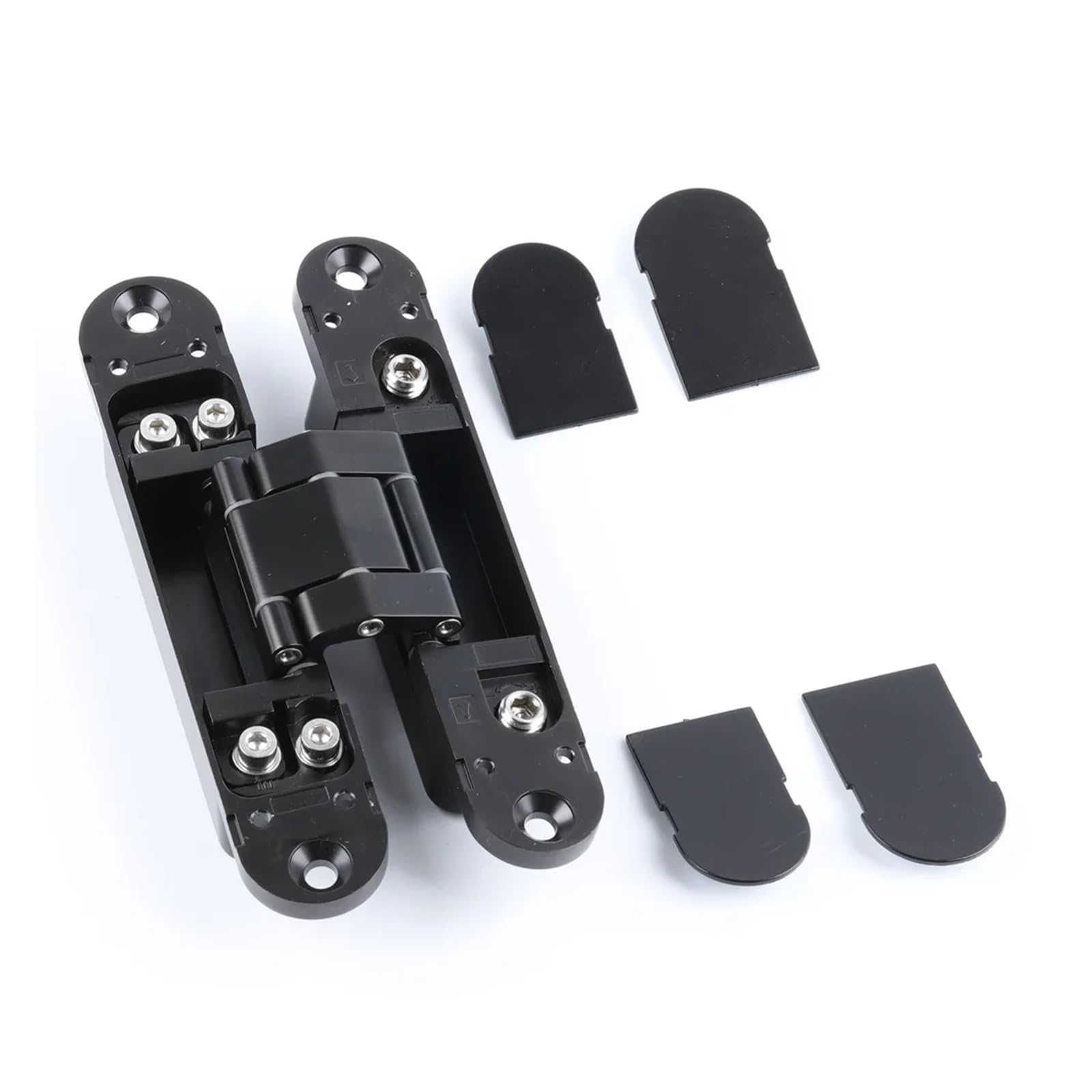 YMUGUEGH 3 WAY ADJUSTABLE CONCEALED DOOR HINGE HES3D-120(B1lack)