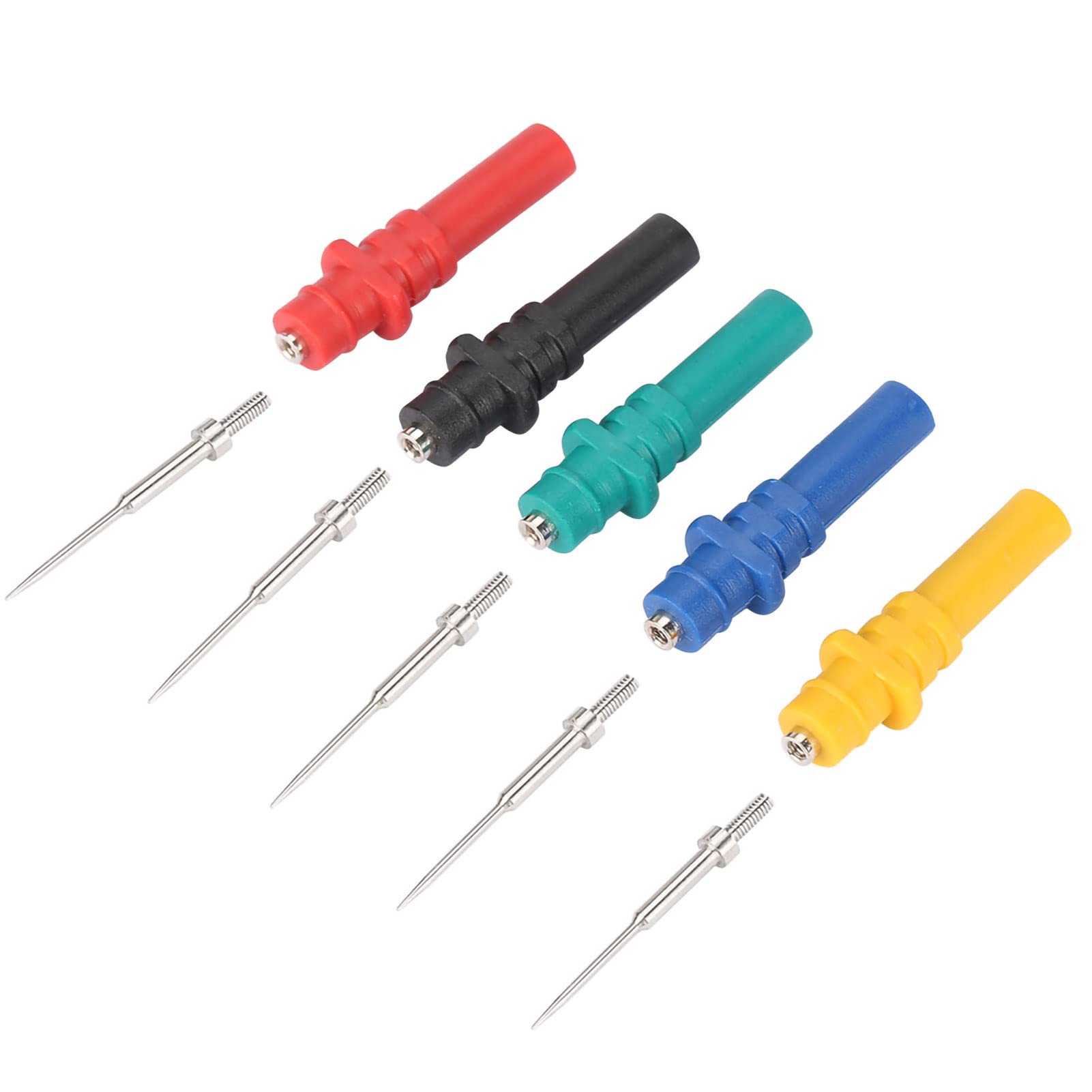 Sonda de osciloscopio automotriz, HT307A Puntas de sonda de acupuntura de osciloscopio automotriz Juego de Herramientas de reparación de Prueba de diagnóstico con 20 Pasado