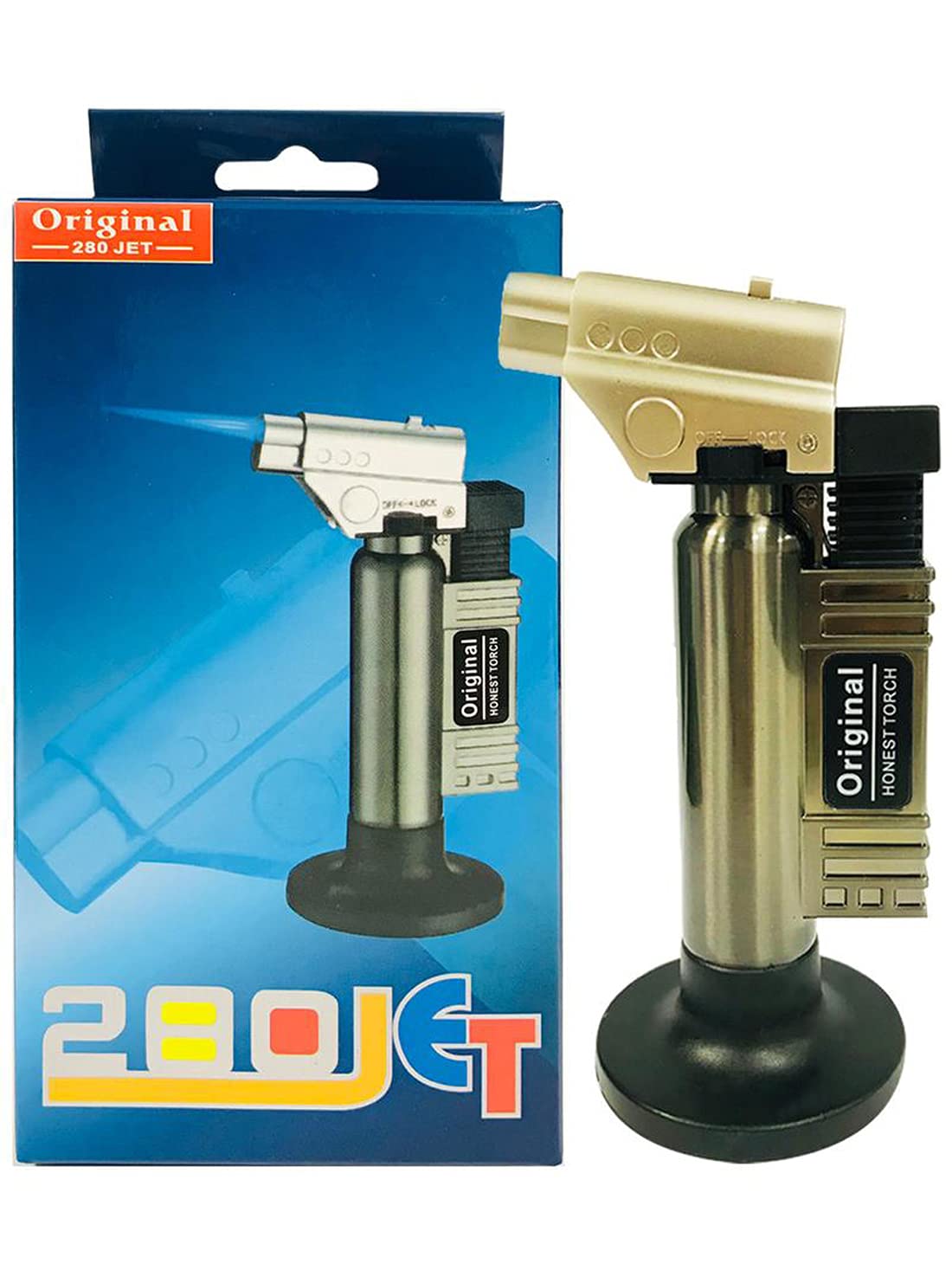 GOTOCAMPS Windproof Gas lighter-Charcoal Lighter-Bakhoor Lighter-Butane Torch Lighter -280 Jet