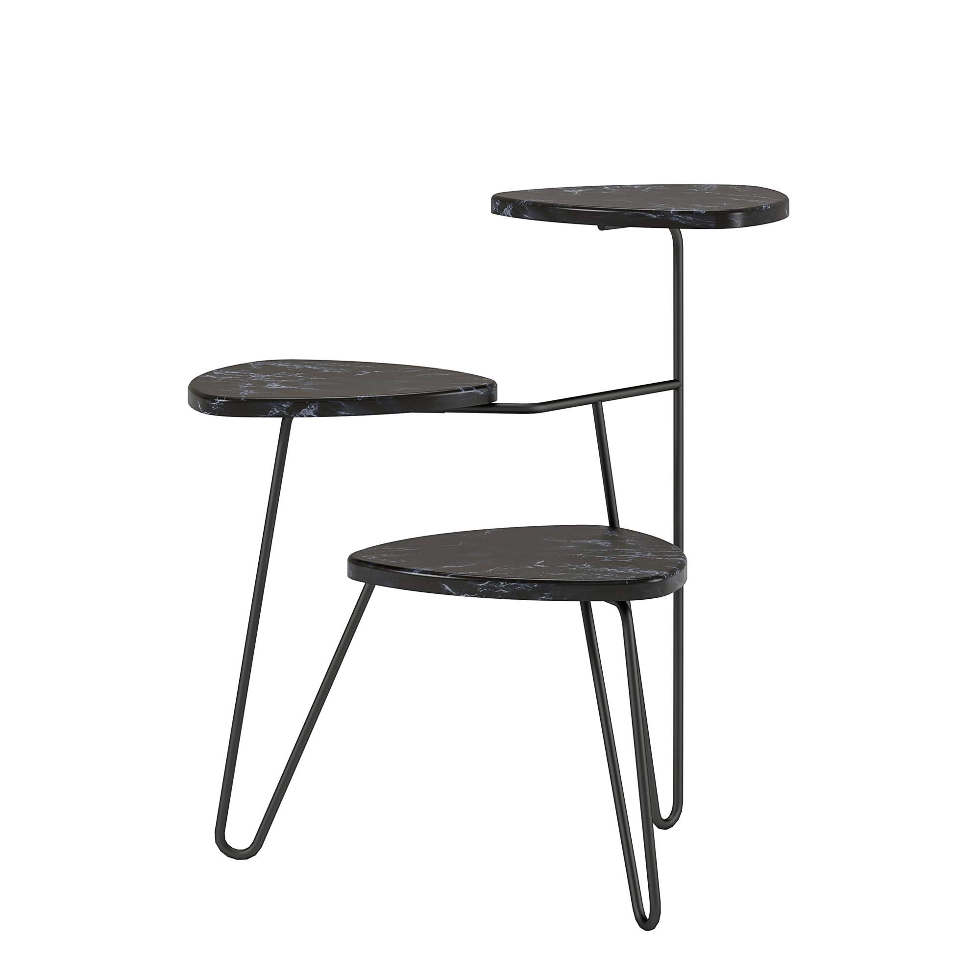 Novogratz NG Athena Plant Stand Black Marble