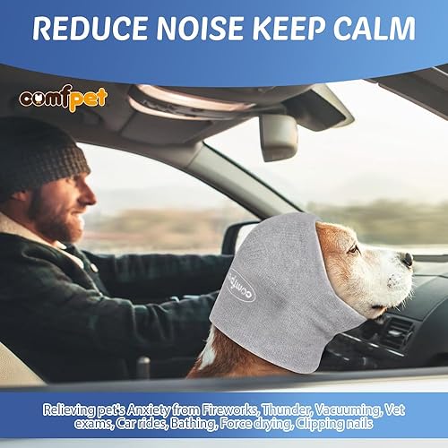 Miniatura 9 de Envolturas para los oídos sin solapa para perros, redecilla para hematoma de oído, orejeras para mascotas, cubierta para los oídos para gatos y