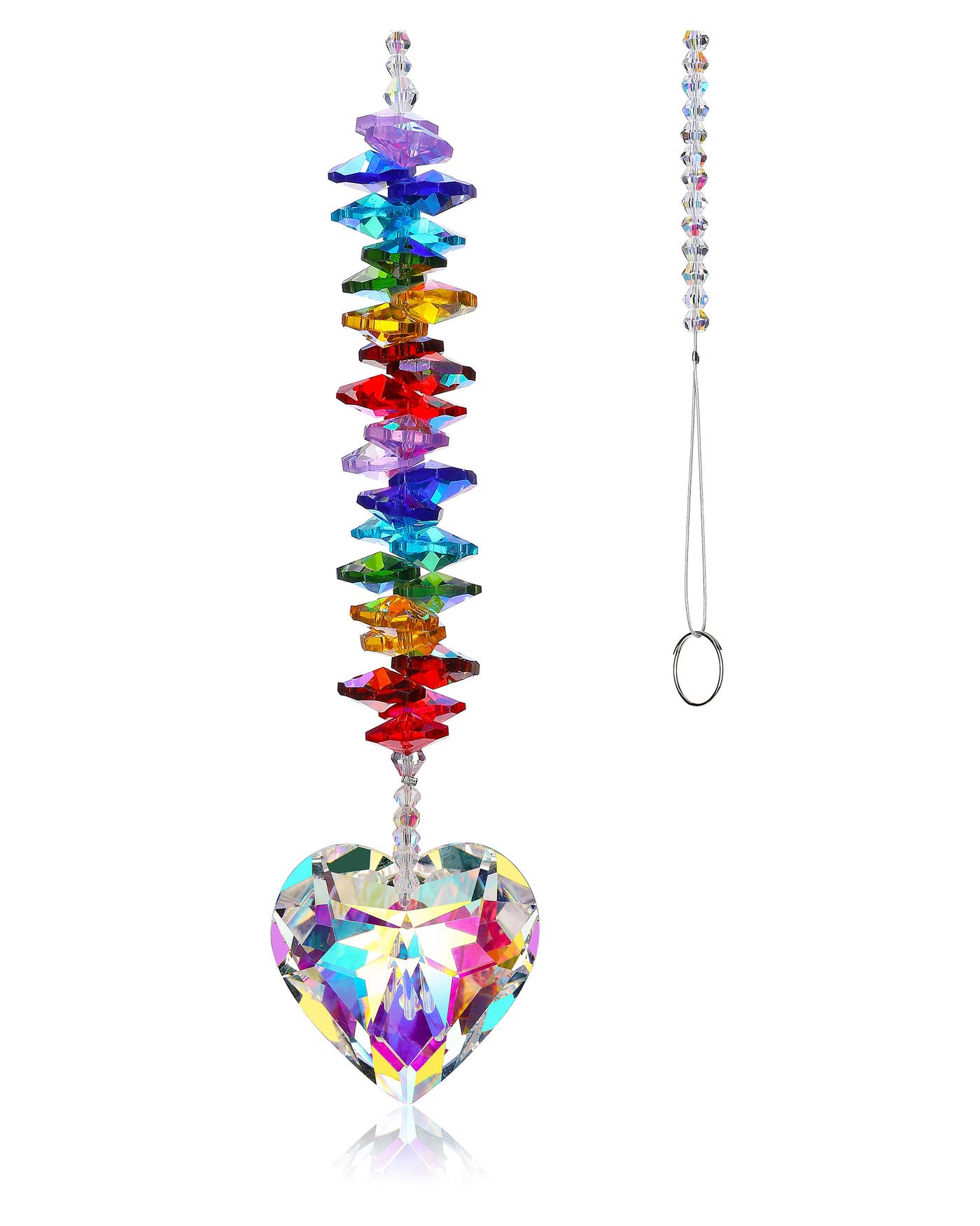 Kristall-Glas-Anhänger Als Sonnenfänger – Regenbogen-Reflektor Für Fenster, Chakra-Deko, Baum-Ornament