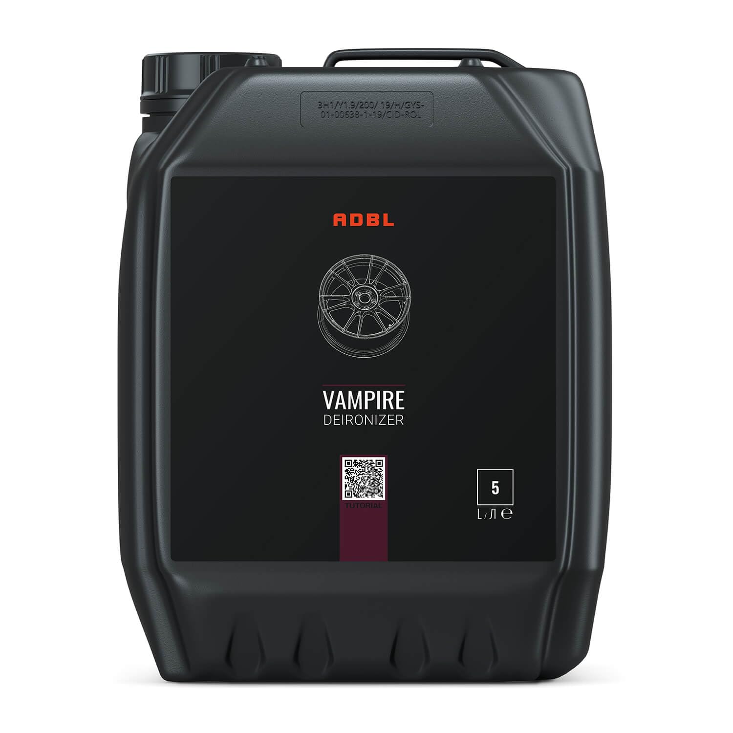 ADBL Vampire (5L) - Leistungsstarker Felgenreiniger mit Gel-Formel - Entfernt Eisen & metallische Verunreinigungen - Bremsstaub entfernen von Felgen und Lack - Sicher & pH-Neutral