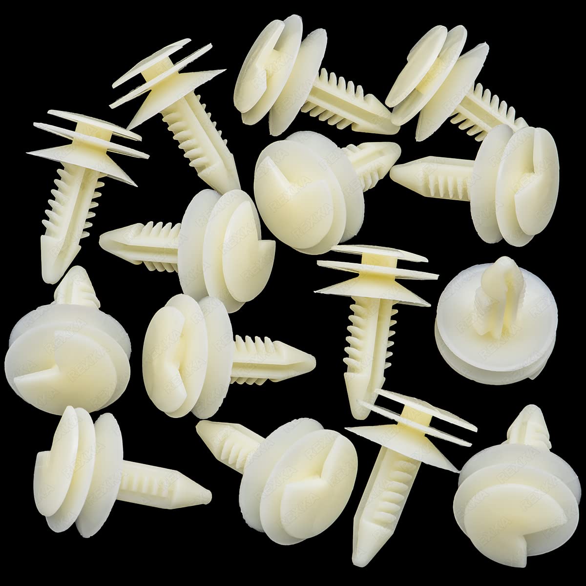 Rexka 15pcs Front Door Trim Panel Retainer Clip Fastener for GM Trucks Chevy Camaro Berlinetta Pontiac Firebird Cadillac Eldorado 12337920 20374473