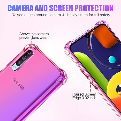Miniatura 2 de Lindo caso para Samsung Galaxy A50 y A30S - Gradiente delgado anti arañazos suave claro TPU teléfono cubierta a prueba de golpes para Samsung Galaxy