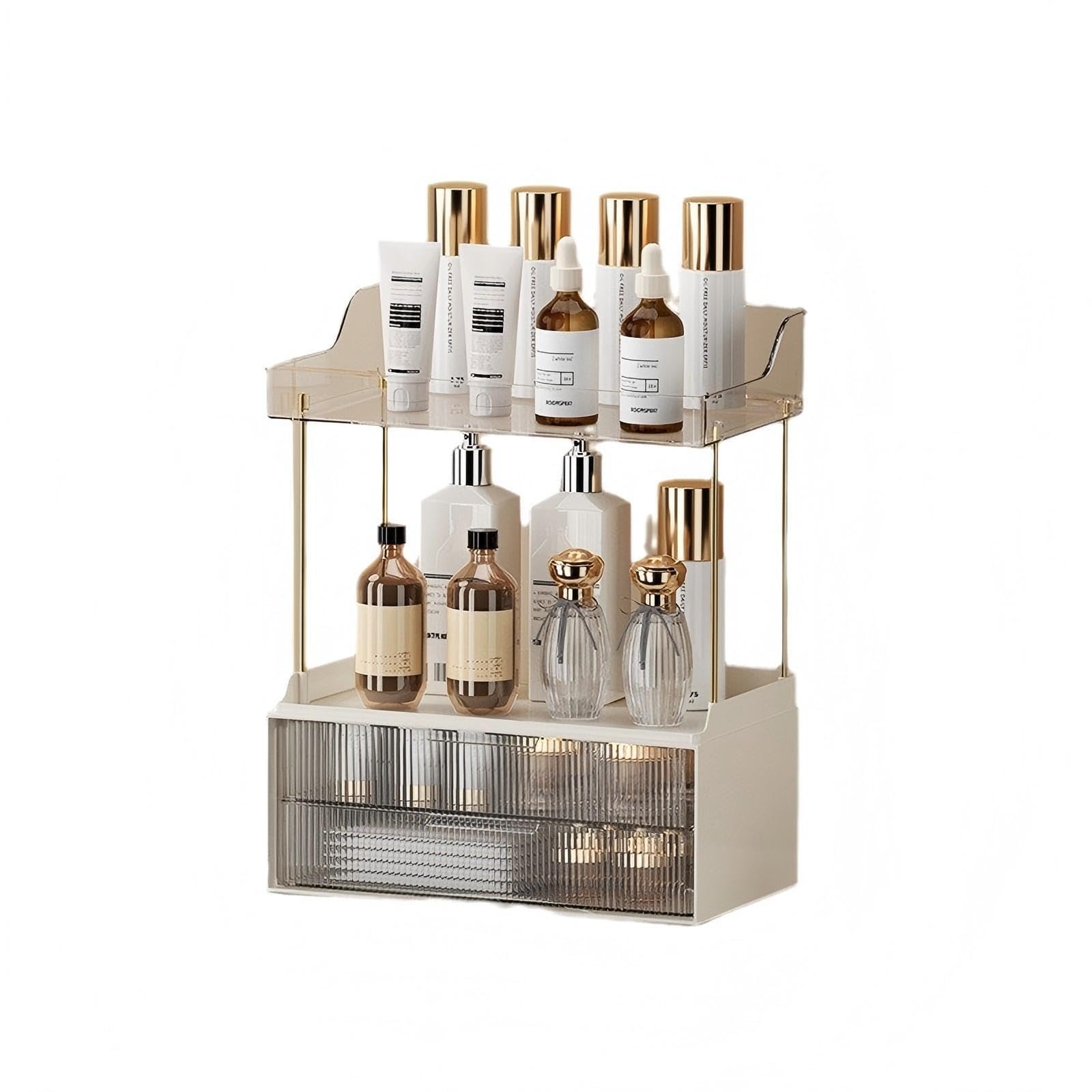 Zambuph Smooth Glide Vanity Organizer Bathroom Counter transparent