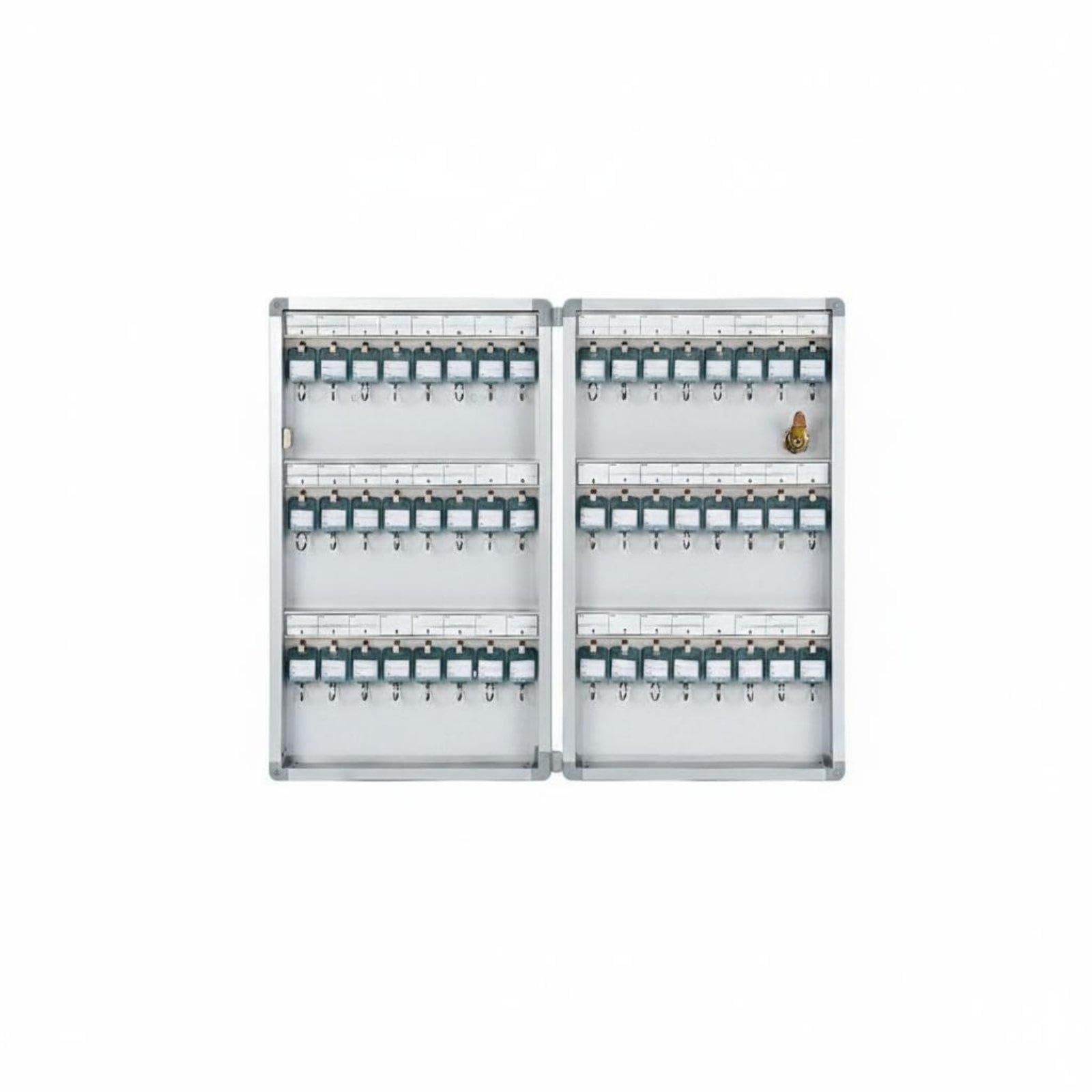 120 Key Holder Cabinet Lockable Surface-Mounted Key Cabinet Powder Coated Security Storage for Hotel, Dormitory Managers, Hospital, Office 48-Key|Business & Industrial| Facility Maintenan-image-22