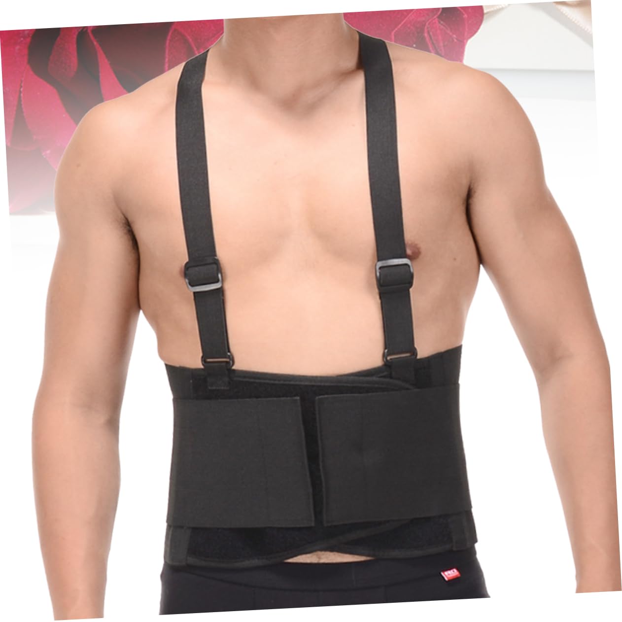 Beavorty Protective Lumbar Brace Breathable Back Support Belt Adjustable Waist Support Strap for Lower Back for Men Women