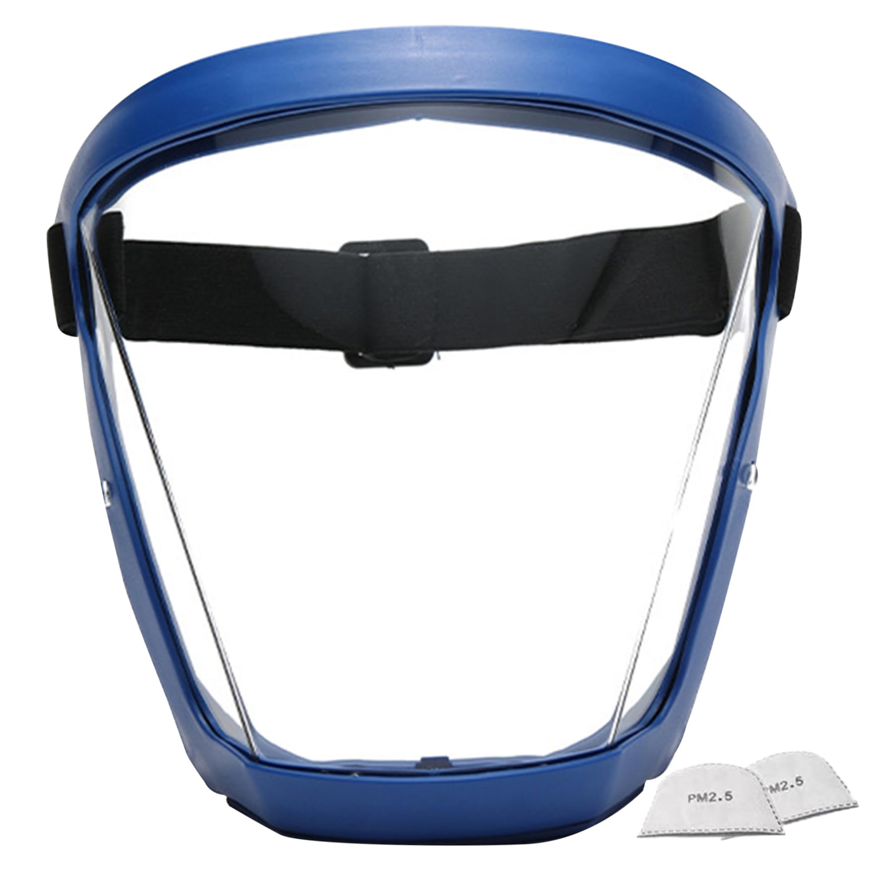 Protector Facial Completo Con Filtros De Algodón - Anti-vaho, Ajustable, Para Viento, Polvo Y Salpicaduras