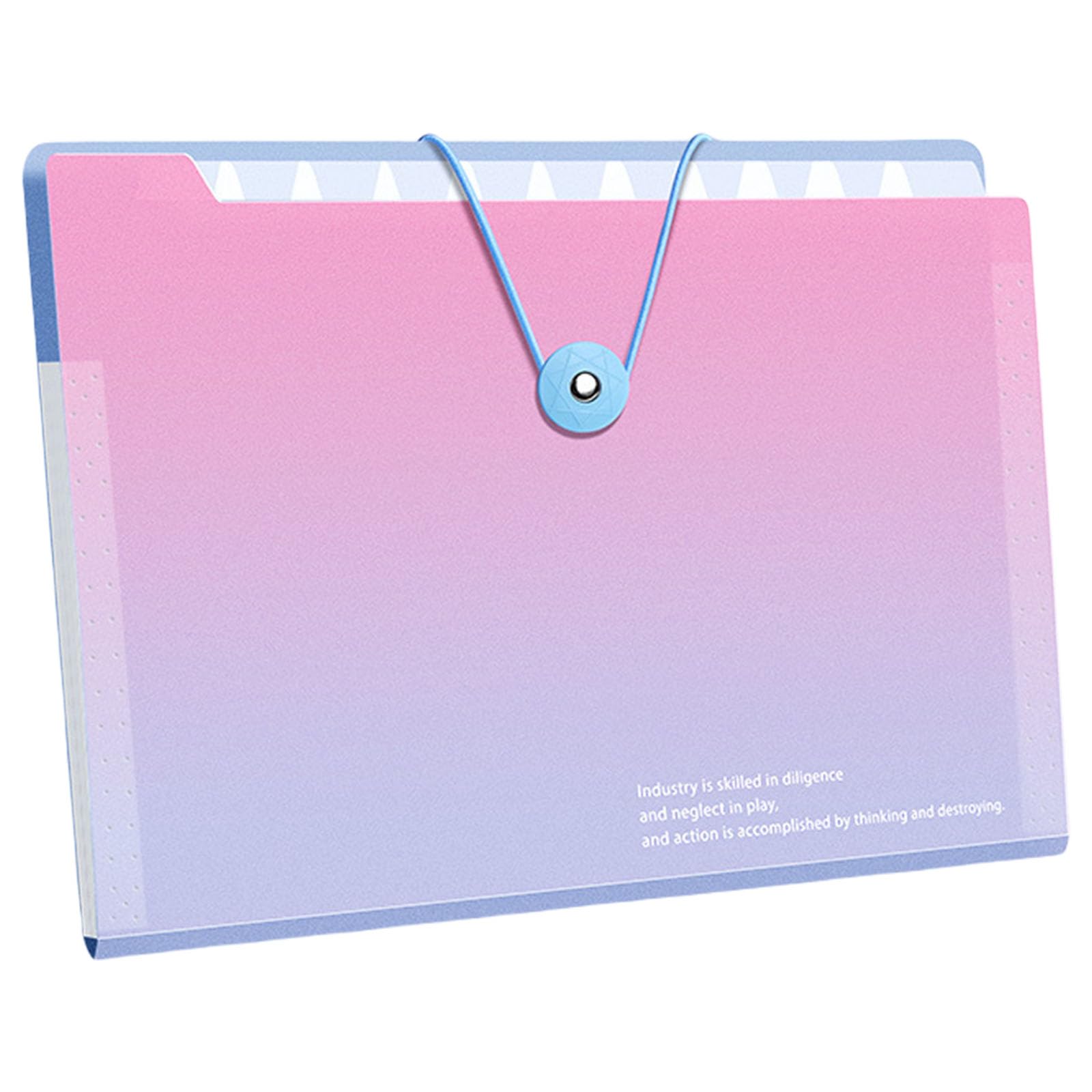 Lerpwige Expandable File Folder 12 Pockets Expanding Document Organiser Sorting Water Resistant For School Office Portable Expanding File Bag