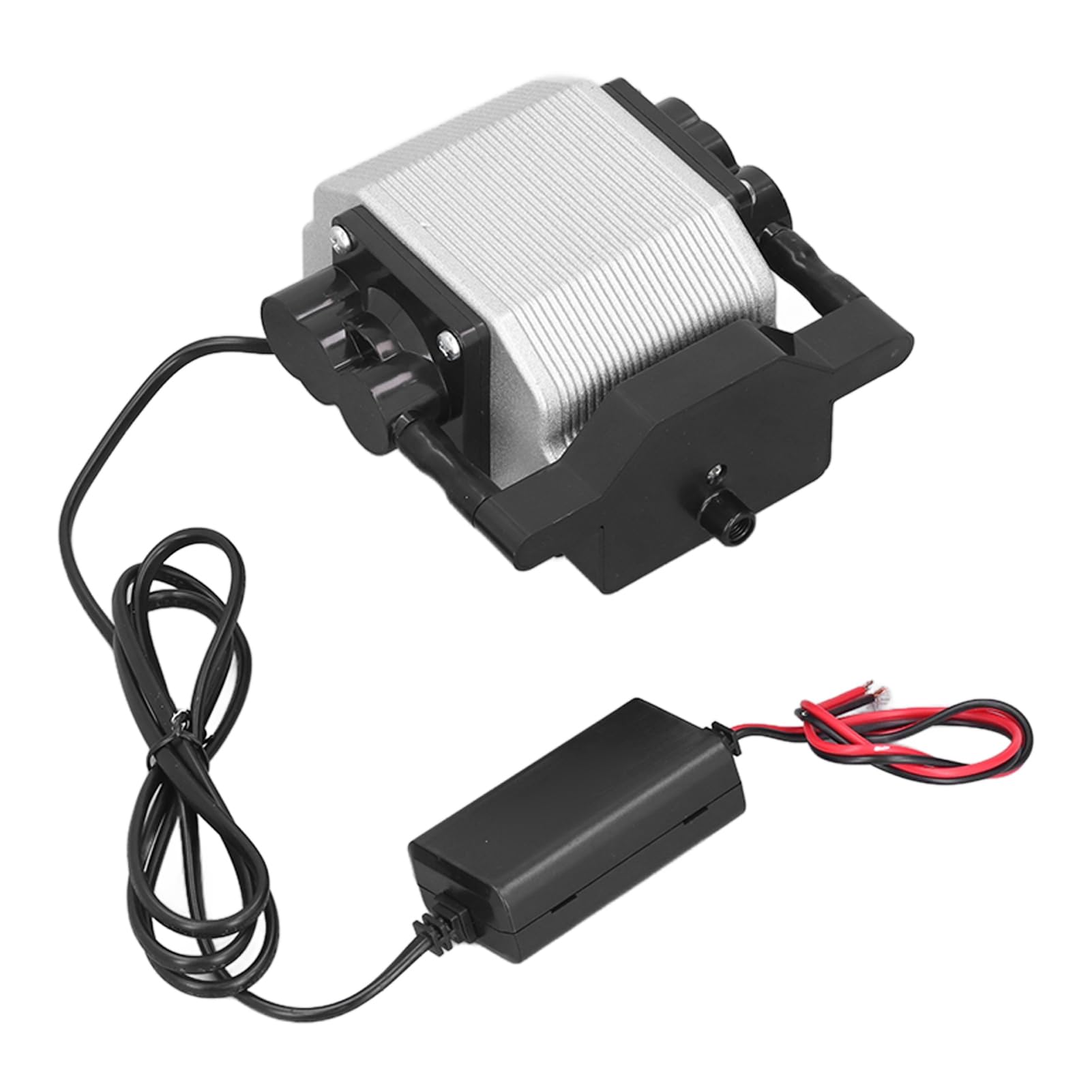 Naroote Pompa Tlenu do Akwarium Energooszczędny Mały Aerator 12 V do Akwariów Domowych 5,1 X 5,1 X 3, Cala