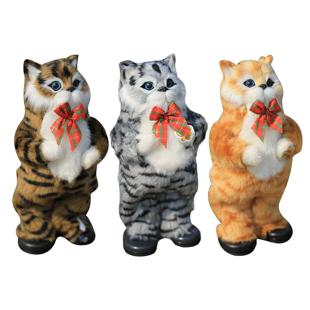 Jectse Electric Cute Simulation Cat Yellow Cat Singing and Dancing Plush Toy for Kids Interactive Gift (Jectse25aqw8i9cj-10154211)