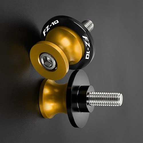 TCHAU Swingarm Accesorios de motocicleta CNC Aluminio Basculante Carretes Slider Trasero Tornillos para Yamaha FZ10 FZ-10 FZ 10 FZ25 FZ150 (Color