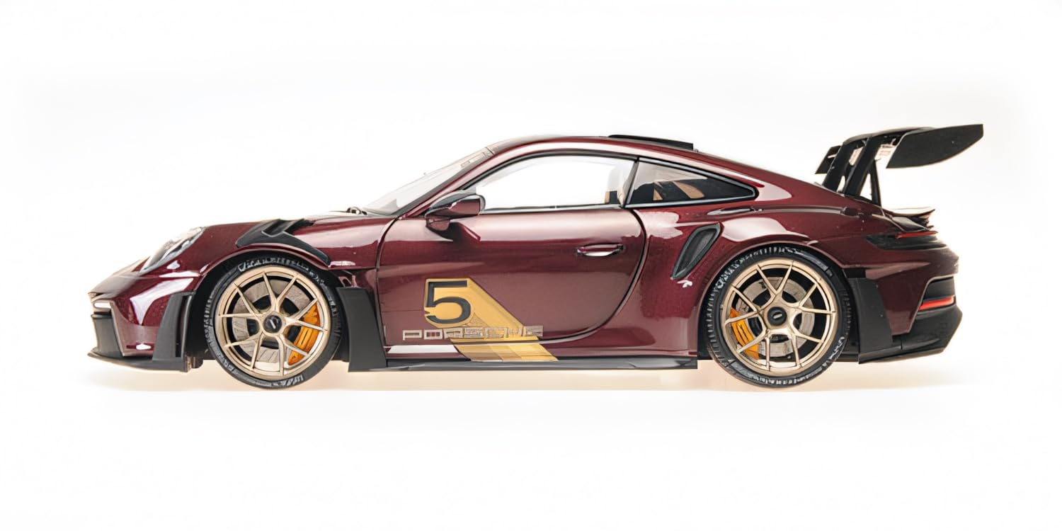 【MINICHAMPS】限定750台　Porsche 911 GT3RS Amazon.com: Minichamps 2024 911 GT3 RS #5 Purple with Carbon
