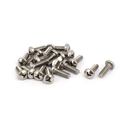Miniatura 1 de IIVVERR M4x12mm 304 Acero Inoxidable Tipo Y Cabeza de Sartén Tornillos de Seguridad a Prueba de Manipulaciones 20pcs (M4x12mm 304 Acero Inoxidable