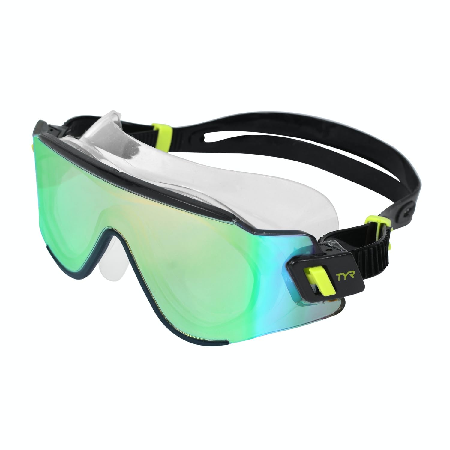 TYR Tidal Wave Mirrored Mask Swimming Goggles for Adults, Color-Gold/Green (B0CFNVDYDQ) Amazon Price History, Amazon Price Tracker