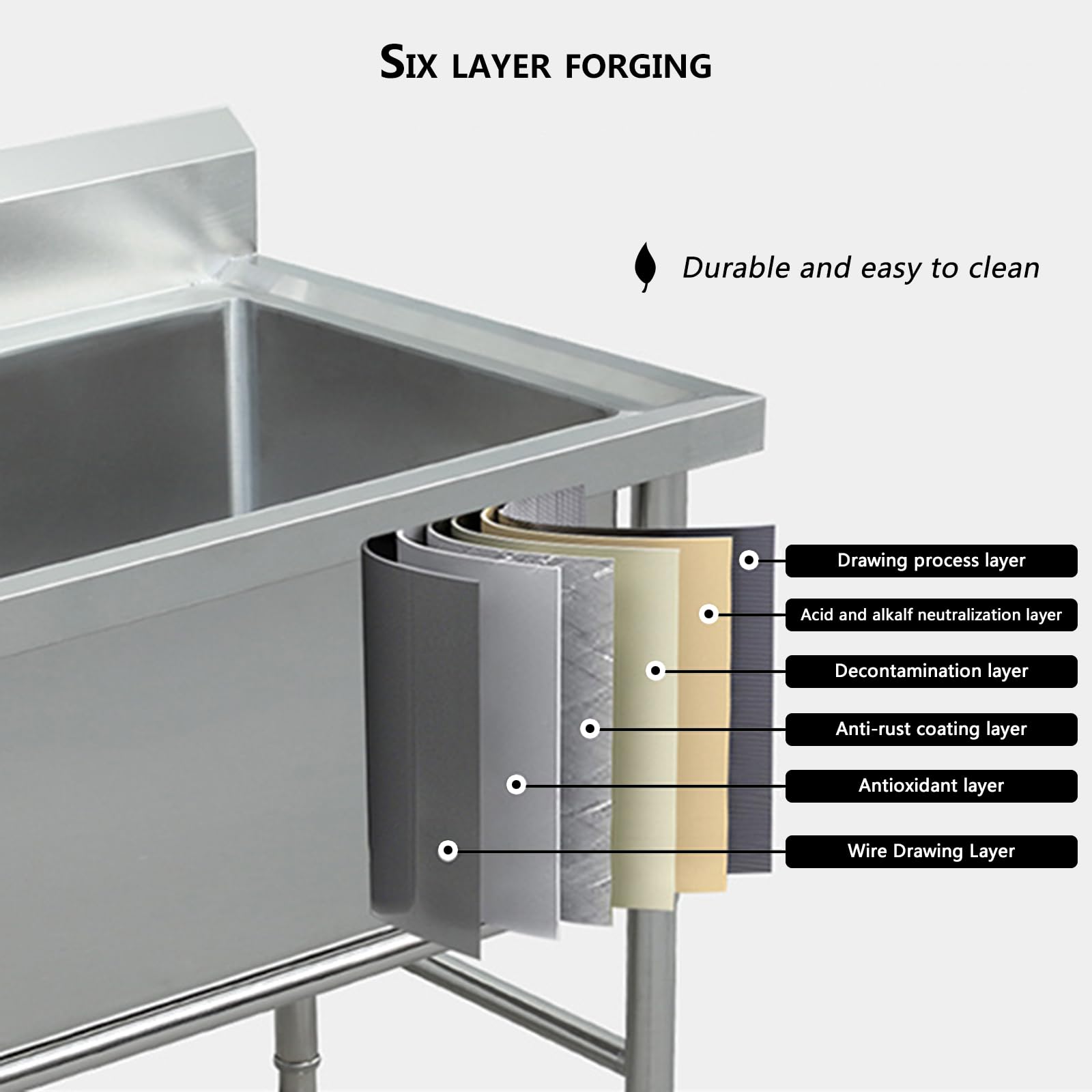 Bañera de Acero Inoxidable para Mascota,Estación de baño para Perros,Bañera Peluquería Canina,bañera Profesional de Acero Inoxidable,Bañera para Perros,con Ducha Pet Bath Tub Dog Grooming(80cm/31in,De