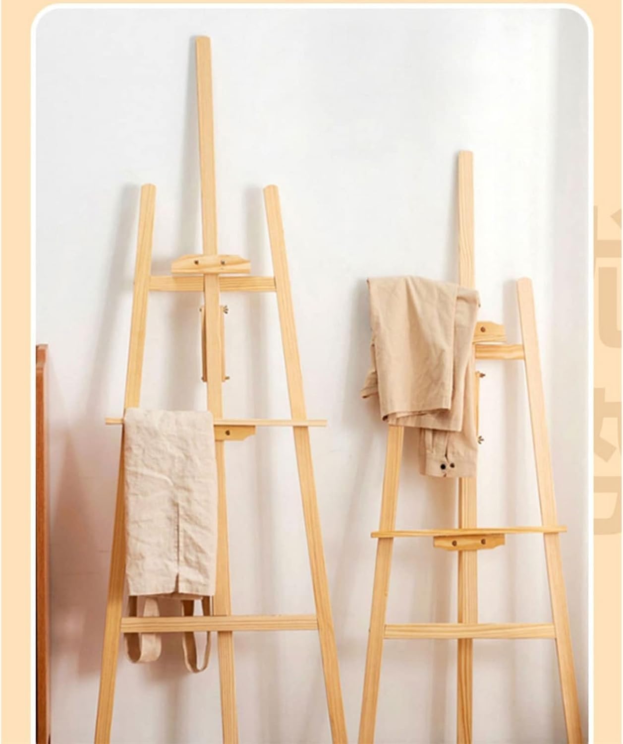 Cavalletto per artisti, cavalletto in Legno con Struttura a A, Pieghevole, Portatile, per Pittura, Disegno e Esposizione, Facile da Montare.