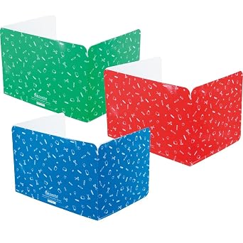 Really Good Stuff Large Privacy Shield, 3 Group Colors, Set of 12