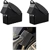 Augeny 2 PCS Tire Dressing Applicator, Reusable Car Tire Shine Sponge Applicator Pad with Lid, Durable Foam Auto Wheel Detailing Applicator for Vehicle Waxing Polishing Cleaning Black