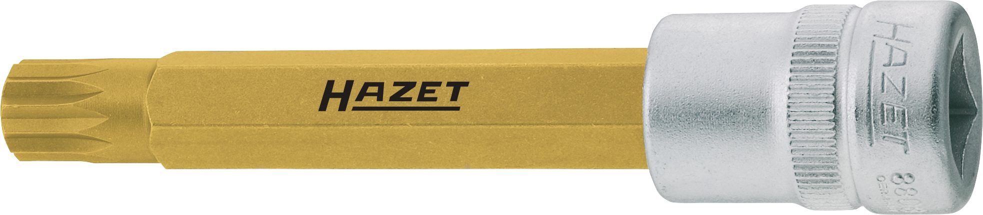 HAZET 8808LG-8 M8 wewnętrzny profil ząbkowania XZN gniazdo wkrętaka - powlekana CVD-cyną
