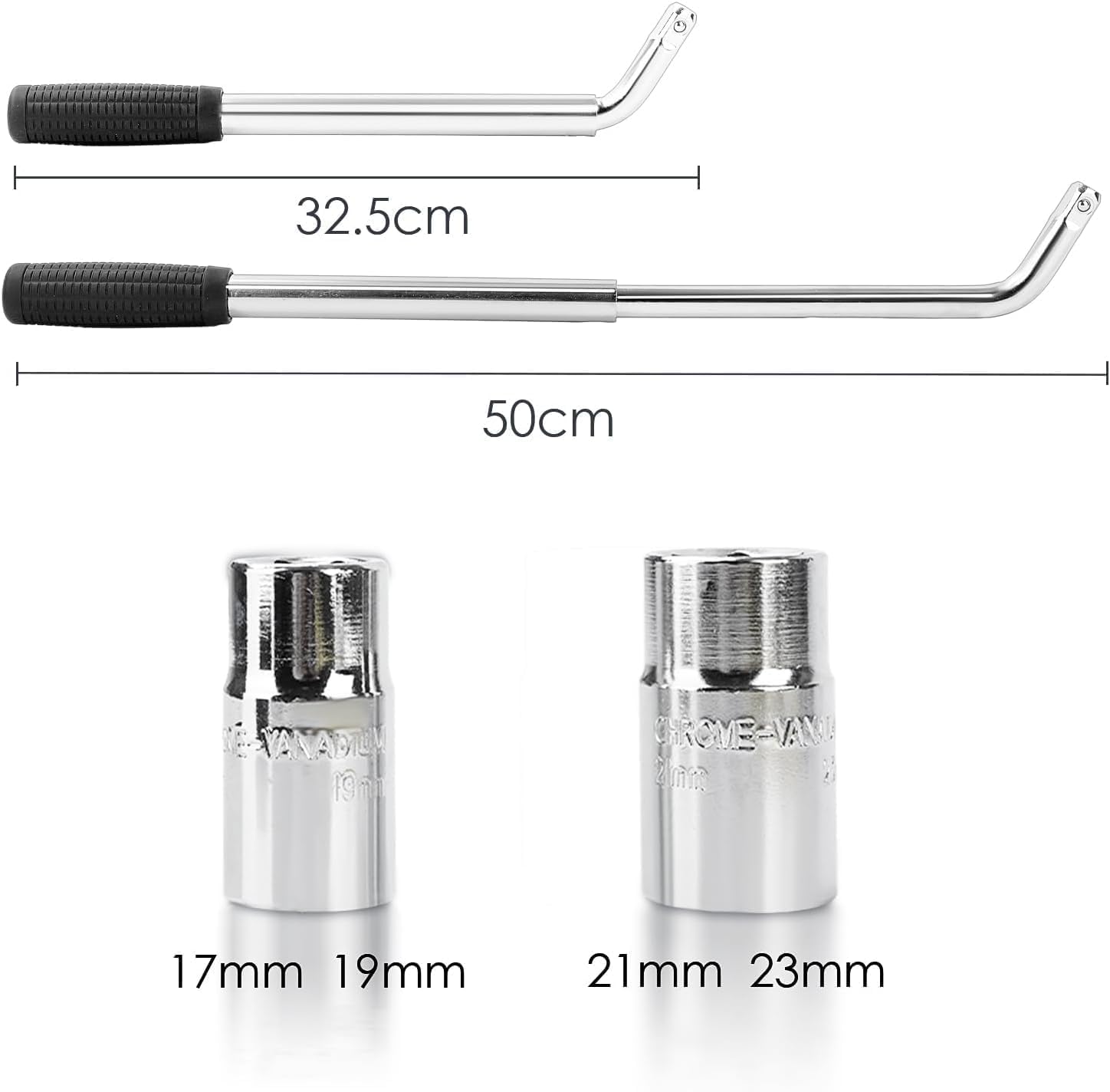KingSaid Clé démonte Roue Voiture avec cric Ciseaux 2,5T, clé à cliquet Incluse, tête rotative 360°, Outil de Levage Robuste pour Auto SUV