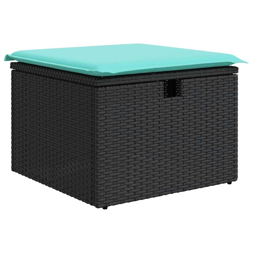 polirattan na taras i patio czarny 73 cm