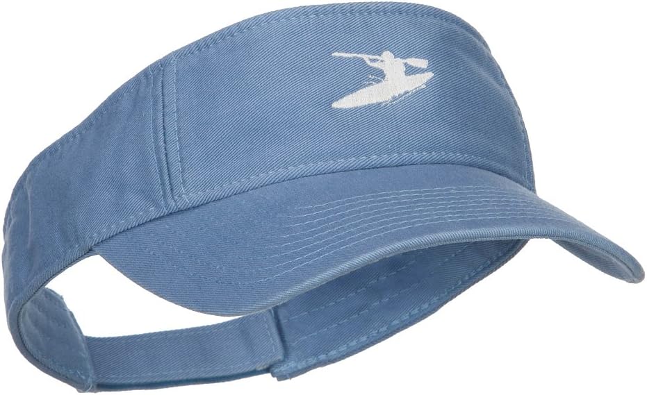 e4Hats.com Sport Kayak Embroidered Cotton Washed Visor