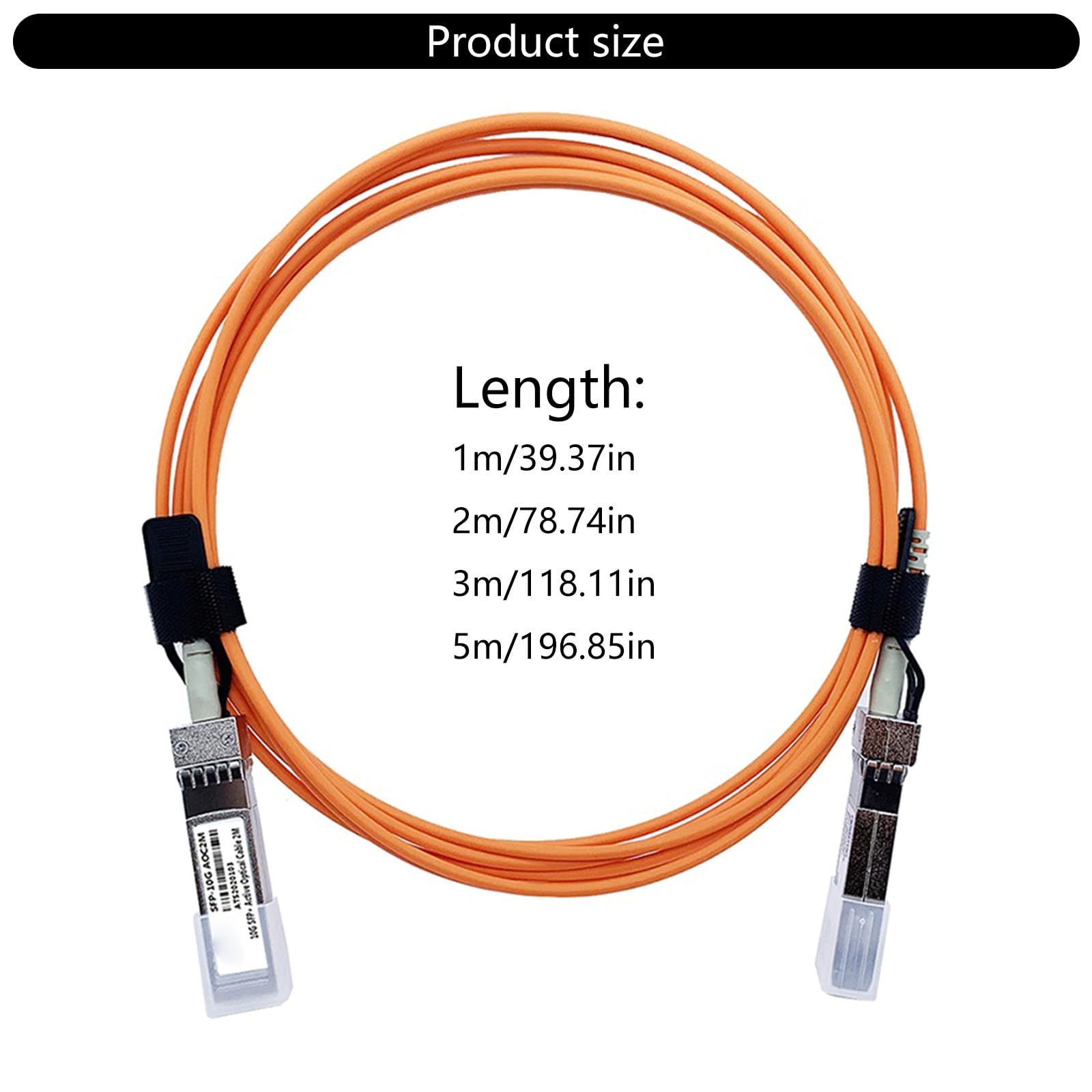 Câble 1/2/3/5 m 10G OM2 flexible 10GBASE actif optique pour appareils réseau