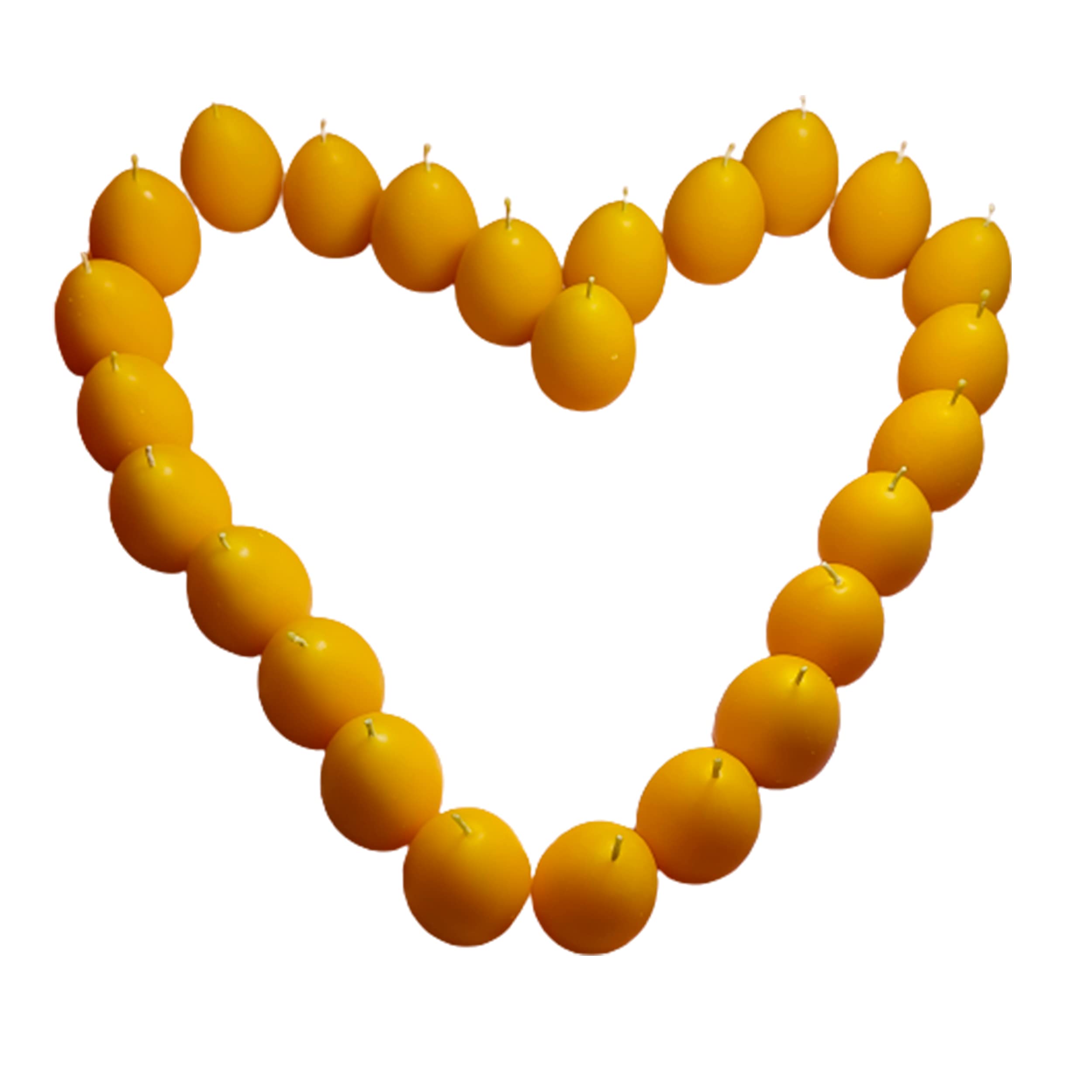 Osterei Kerze - zitronengelb| Ostern| Eierförmige Kerze | Frühlings ei | Eikerzen - Handgemachte 25 – Stk. 40 x 40 x 55 mm; 55 Gramm