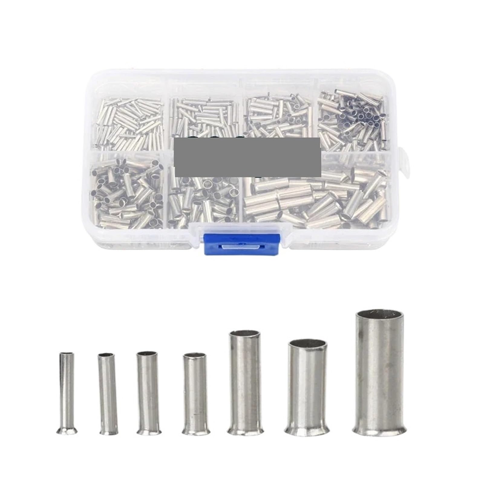 Copper Connecting Pipe Wire with Heat Shrink Tube Plier Ferrules Electrical Cable Terminal Joint Tube Terminal Cable Lug(600pcs)