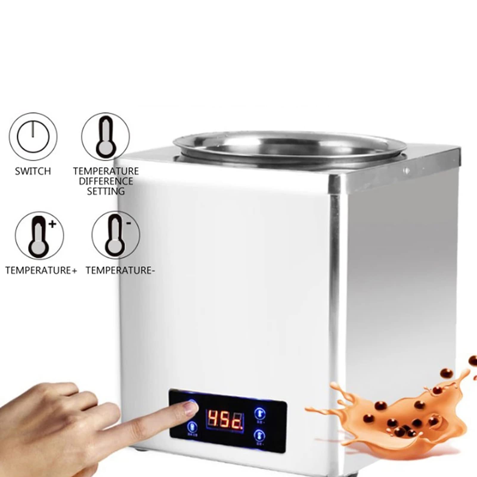 Amazon｜業務用フードウォーマーマシン、7Lステンレス鋼カウンター