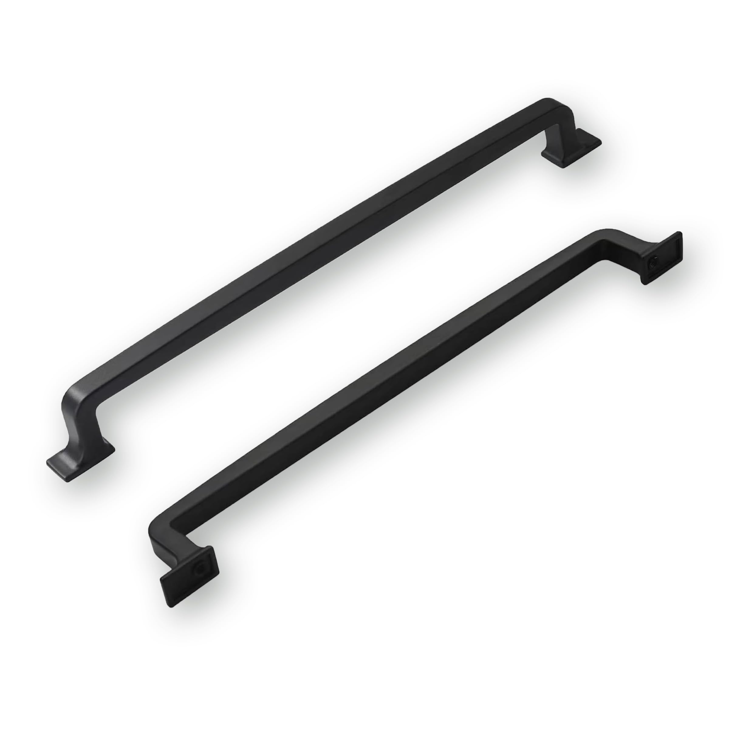 Khtumeware 2 Pack 8 Inch Matte Black Cabinet Handles - Drawer Pulls for Kitchen Cabinets, Cupboards, and Drawers - Hardware Handles