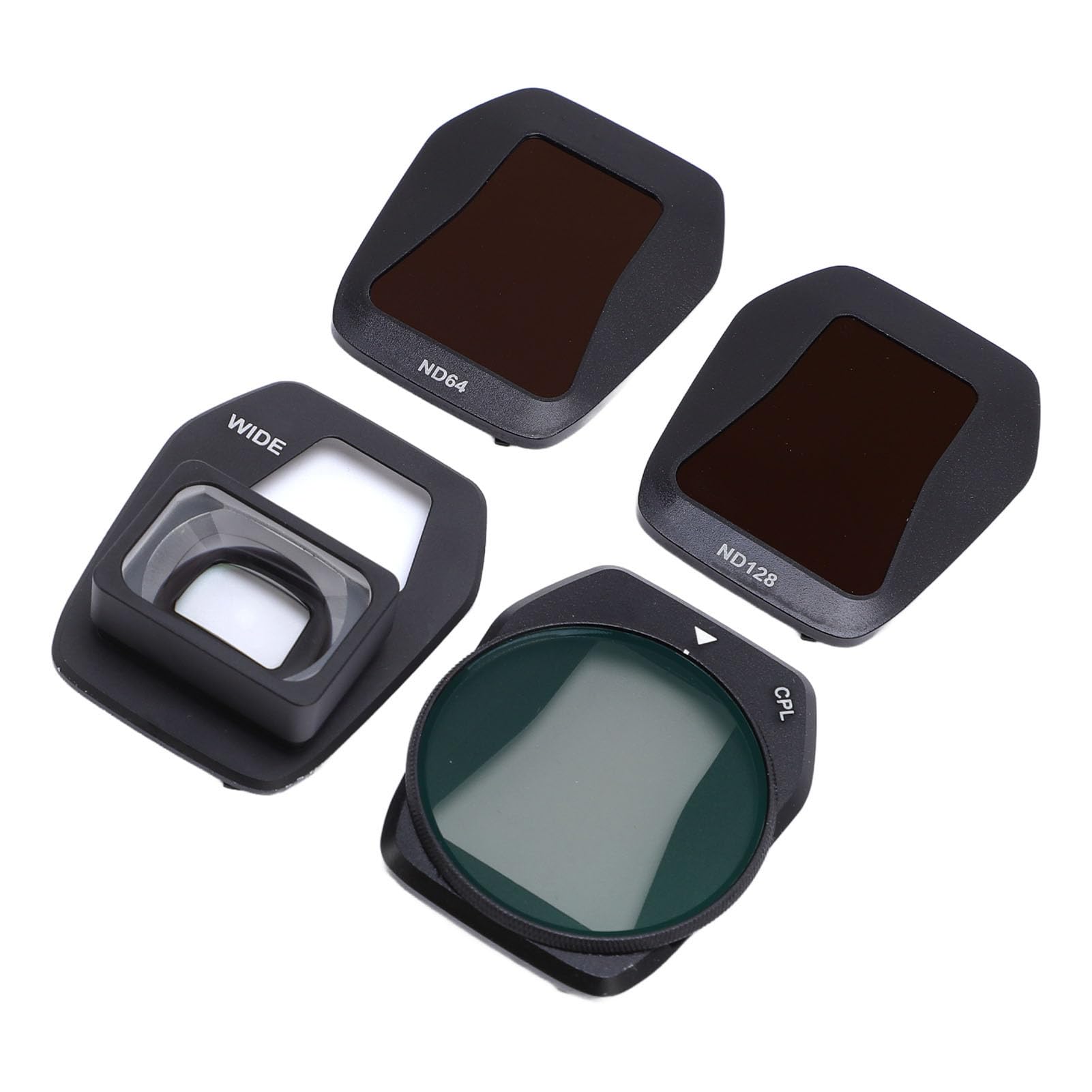 Set di Filtri per Lenti per AIR 3s 4 IN 1 0.35X Drone Obiettivo Grandangolare ND128 ND64 Kit Filtro Lente per Drone Regolabile CPL Polarizzatore a densità Neutra